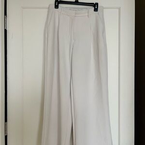 Abercrombie & Fitch Cream Wide Leg Jumpsuit